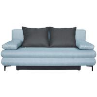 Canapea extensibilă SOHO - albastru deschis/gri închis, Modern, lemn/metal (201/89/89cm) - Best Price