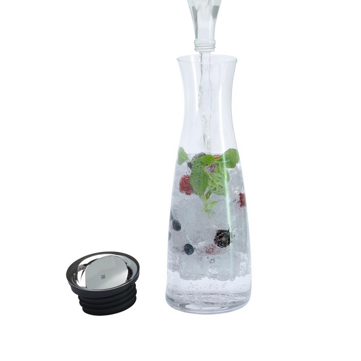 KARAFKA NA WODĘ 0617726040 WMF - przejrzysty/czarny, Basics, tworzywo sztuczne/metal (1,5l) - WMF