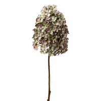 Művirág Hortenzia - lila/barna, Konventionell, műanyag (83cm) - Modern Living