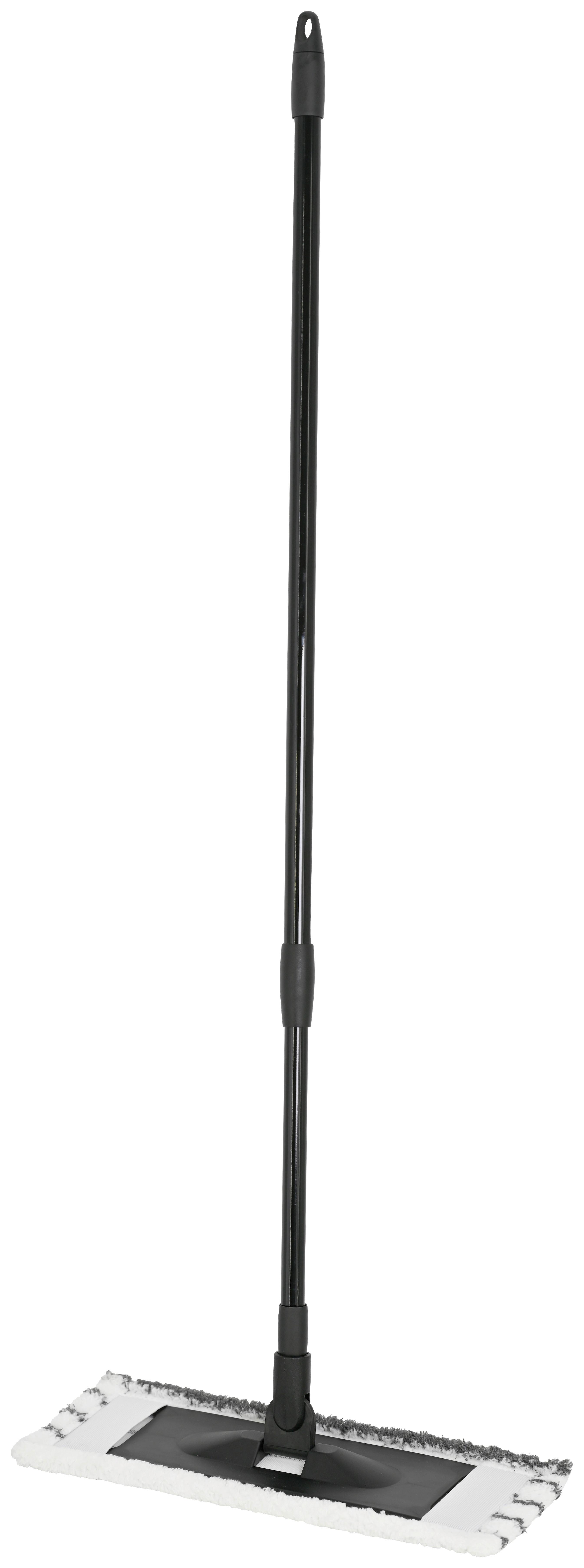 Mop plat Struppi - antracit/negru, Konventionell, plastic/metal (40/16/155cm) - Modern Living