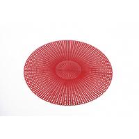 Tischset Lina in Rot Ø ca. 40cm - Rot, Konventionell, Kunststoff (40cm) - Modern Living