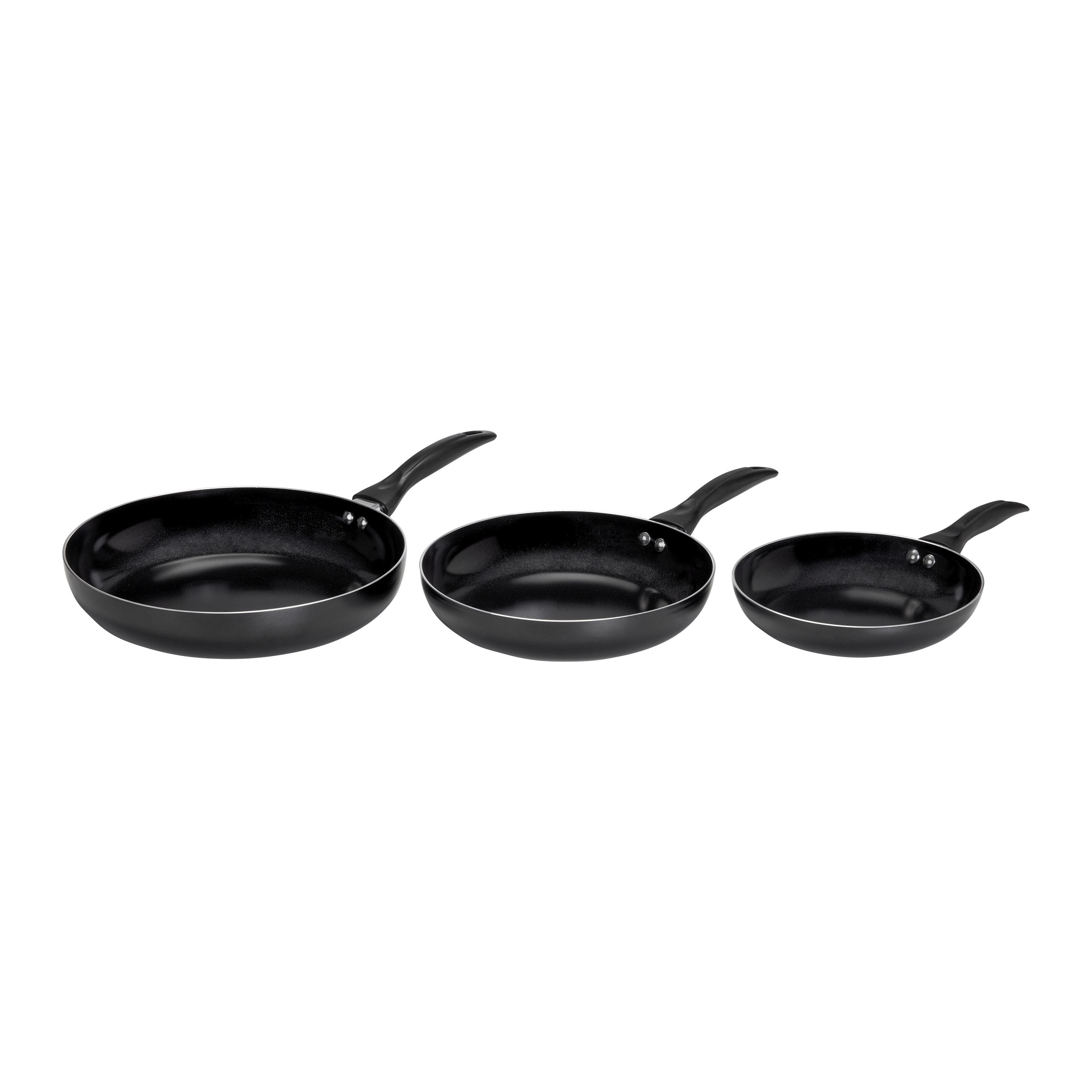 Set de tigăi Jurgen - negru, Basics, plastic/metal - Mömax
