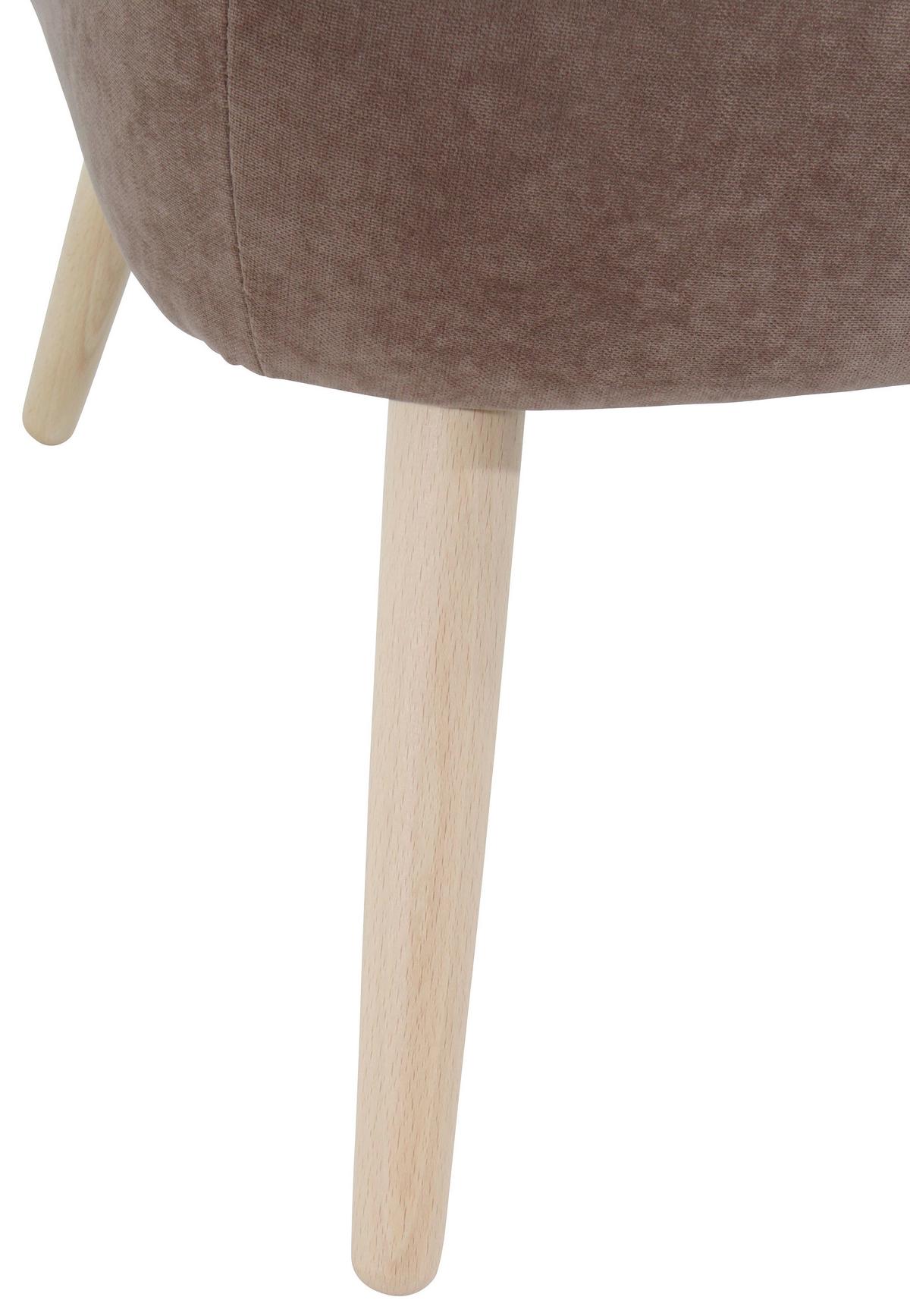SESSEL SARI - Hellbraun/Naturfarben, Design, Holz/Holzwerkstoff (70/86/69cm) - Max Winzer