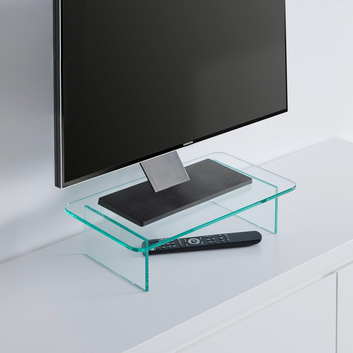 TV-Aufsatz Go aus Glas - Klar, KONVENTIONELL, Glas (45/12/25cm) - Mömax