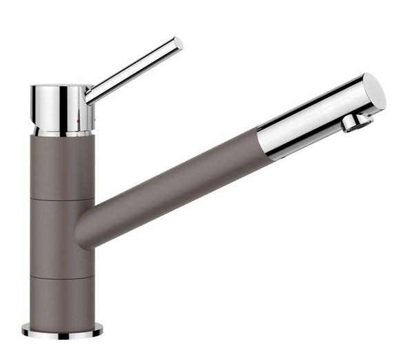 ARMATURA KUCHENNA 526950 - szary/kolor chromowy, Basics, metal (5,5/19,7/26,2cm) - Blanco