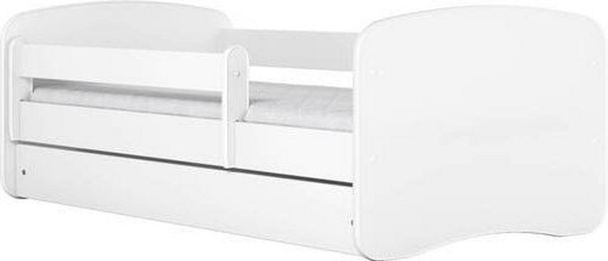 Otroška Postelja Babydreams, Bela, 80x160cm - bela/barve breze, Moderno, tekstil/leseni material (80/160cm) - MID.YOU