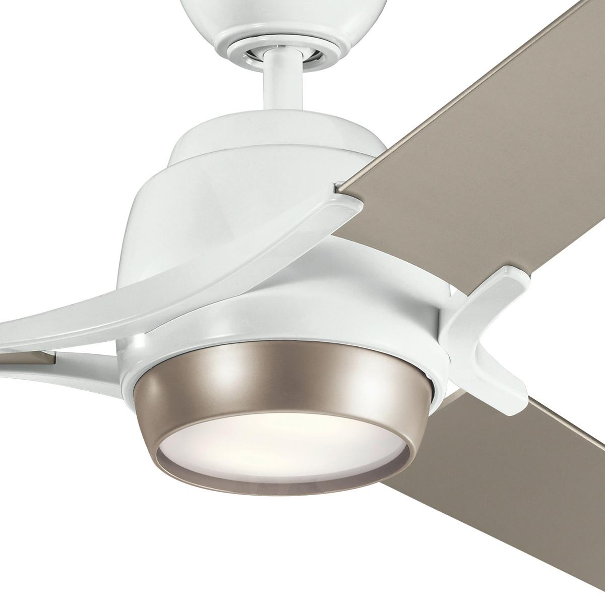 Stropni Ventilator Zeus - bijela/srebrne boje, Design, drvo/metal (152/46cm)