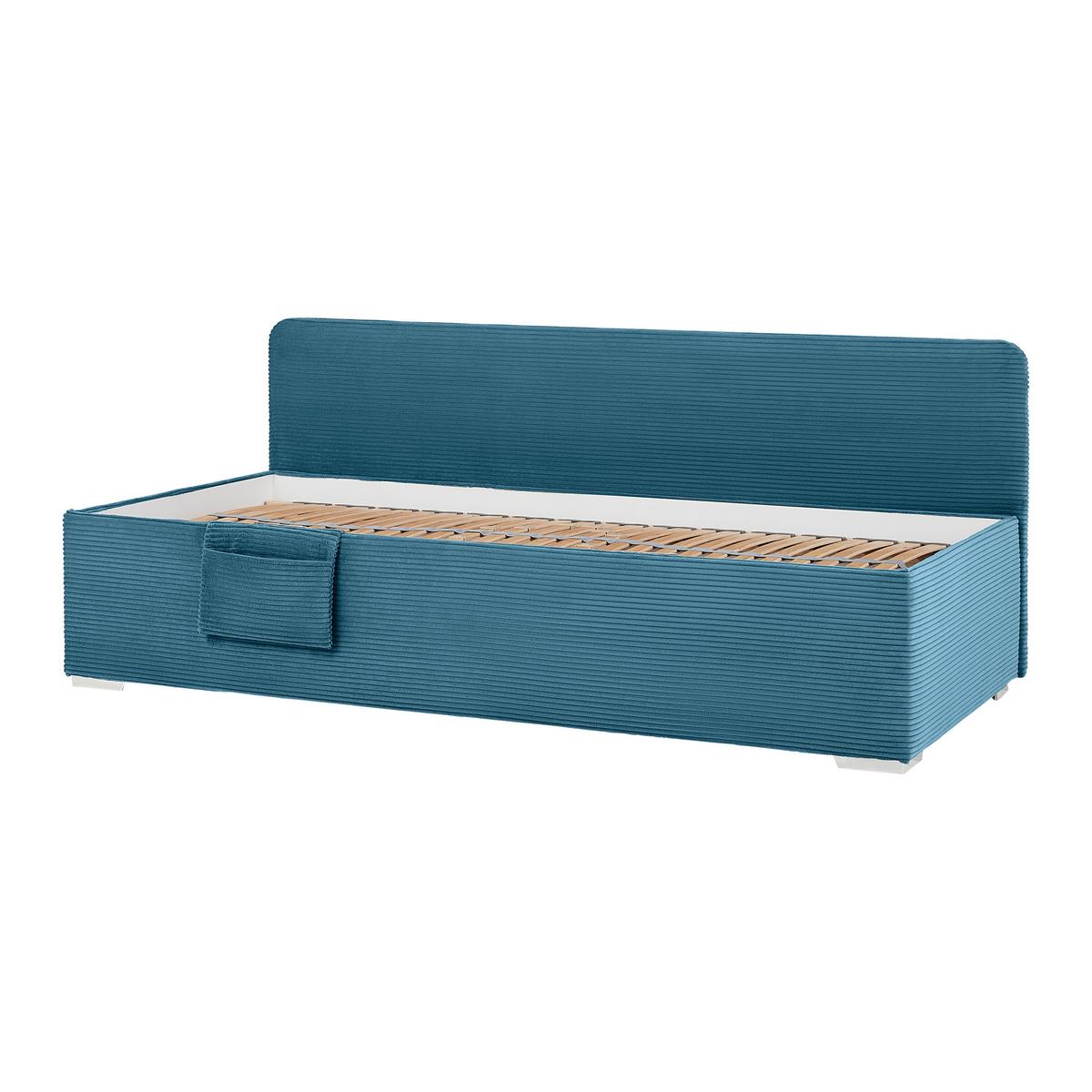 Bett Remi Pastelblau ca. 90x200cm - Chromfarben/Pastellblau, KONVENTIONELL, Holz/Kunststoff (90/200cm) - Mömax