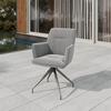 UTESTOL GLAMOUR - beige/antracit, Modern, metall/textil (62/62/87cm) - Mömax