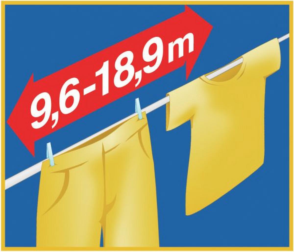 SUSZARKA NA PRANIE NA WANNĘ 81702 - niebieski/biały, Basics, tworzywo sztuczne (96-189/68/70cm) - Leifheit