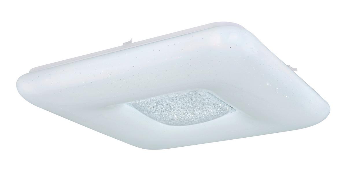 Led Mennyezeti Lámpa 50/50 - opál, Basics, műanyag/fém (50/50/8cm) - Globo