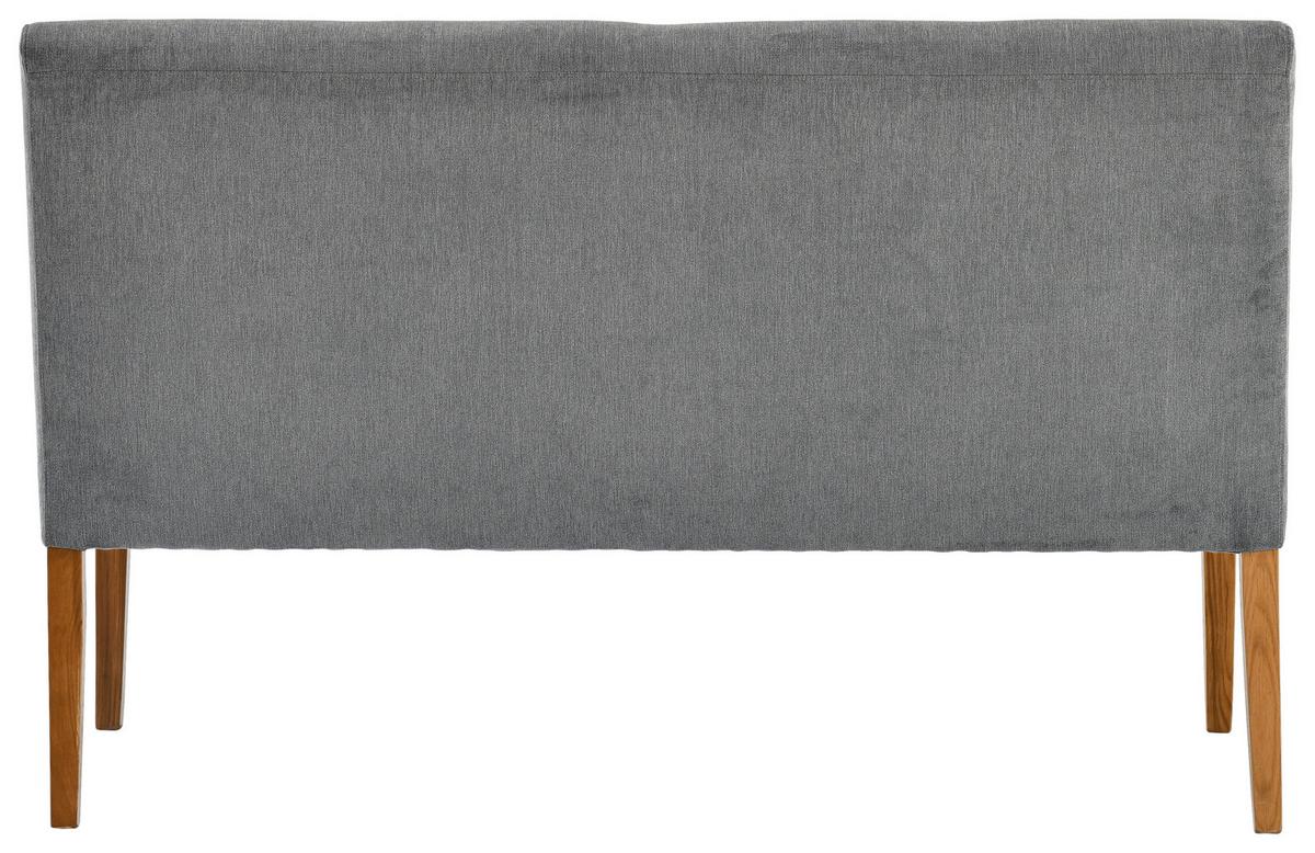 ŁAWKA DAMLA - kolor dębowy/jasnoszary, Konventionell, tkanina/drewno (140/91,5/63cm) - Cantus