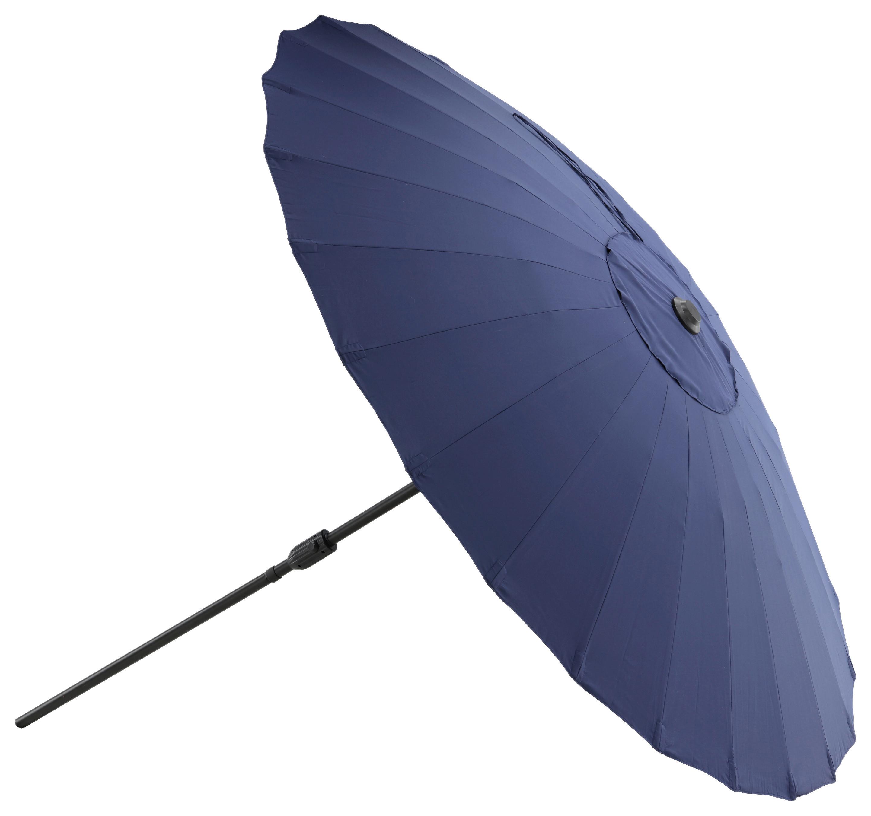 Sonnenschirm Palmetto ca. 270x270 cm Blau - Blau, KONVENTIONELL (270/270cm) - Gardenson