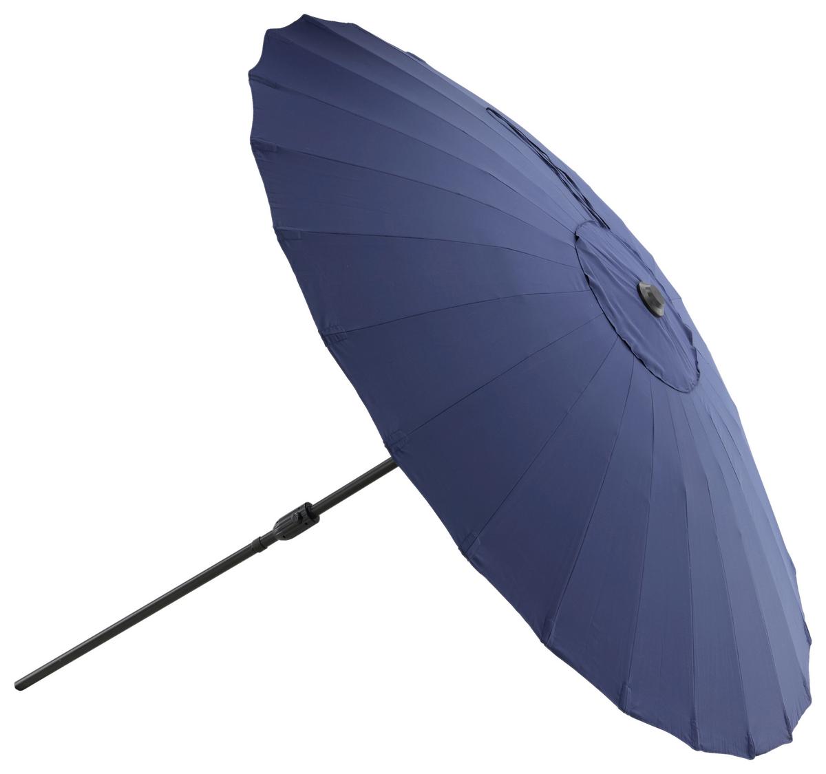 Sonnenschirm Palmetto ca. 270x270 cm Blau - Blau, KONVENTIONELL (270/270cm) - Gardenson