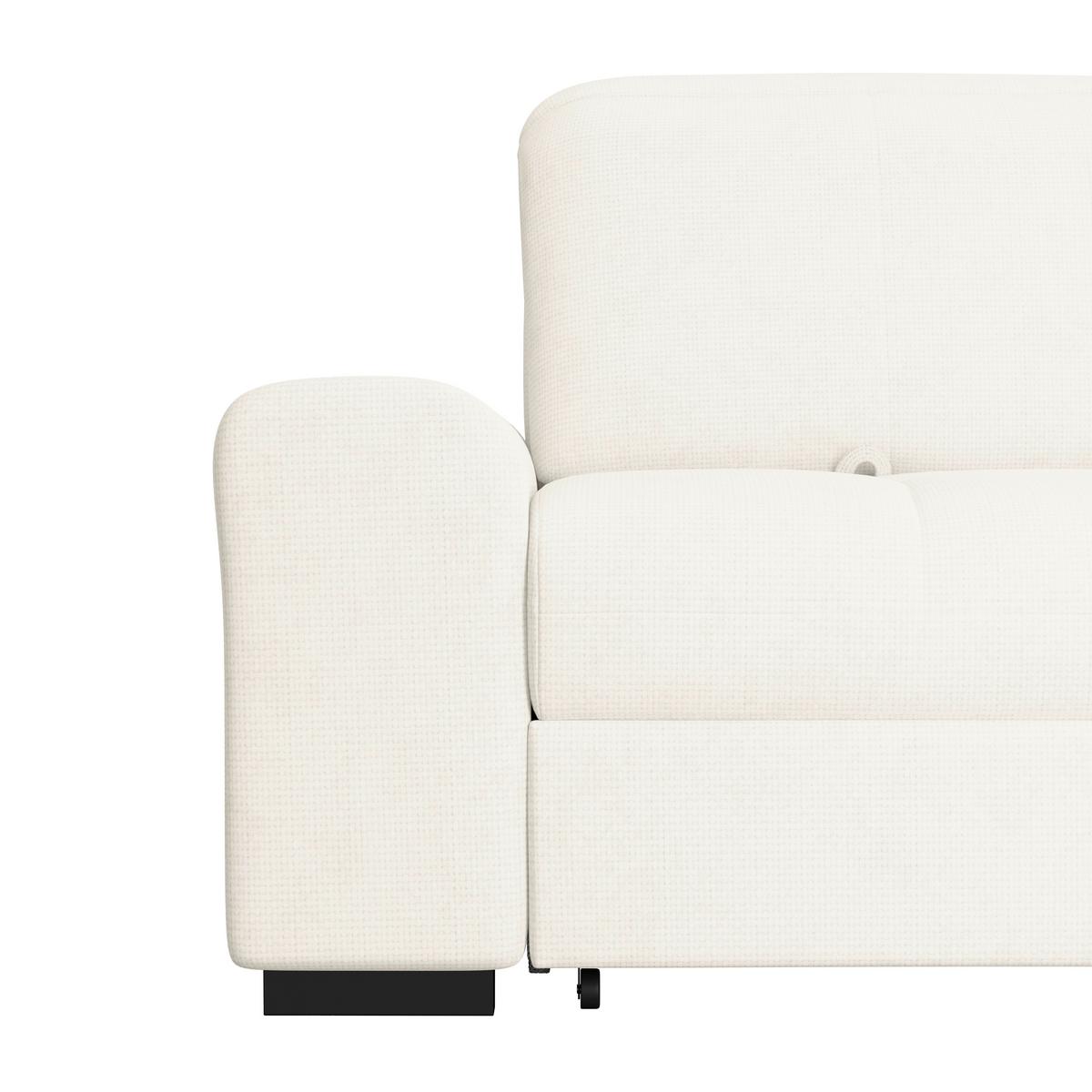 Kutna Garnitura Malaga - crna/boje bjelokosti, Konvencionalno, tekstil/drvo (286/203cm) - Ondega