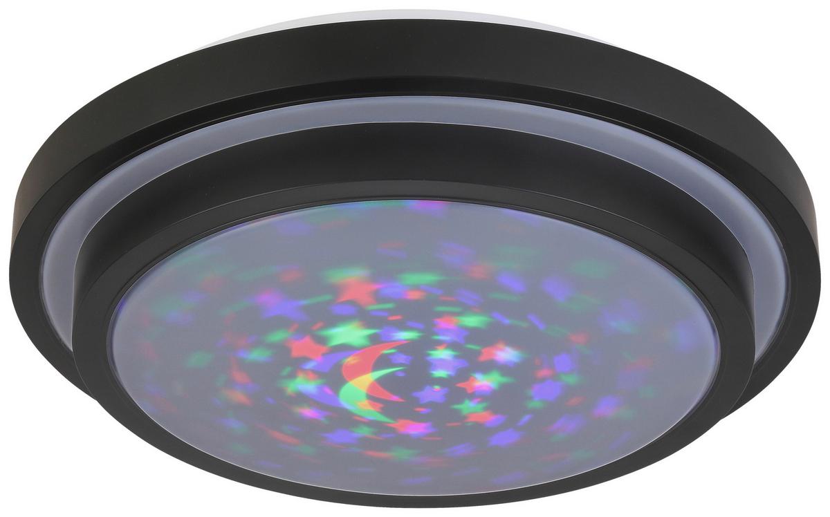 LED Mennyezeti Lámpa Porfiro - fekete, Modern, műanyag/fém (41/8,5cm) - Premium Living