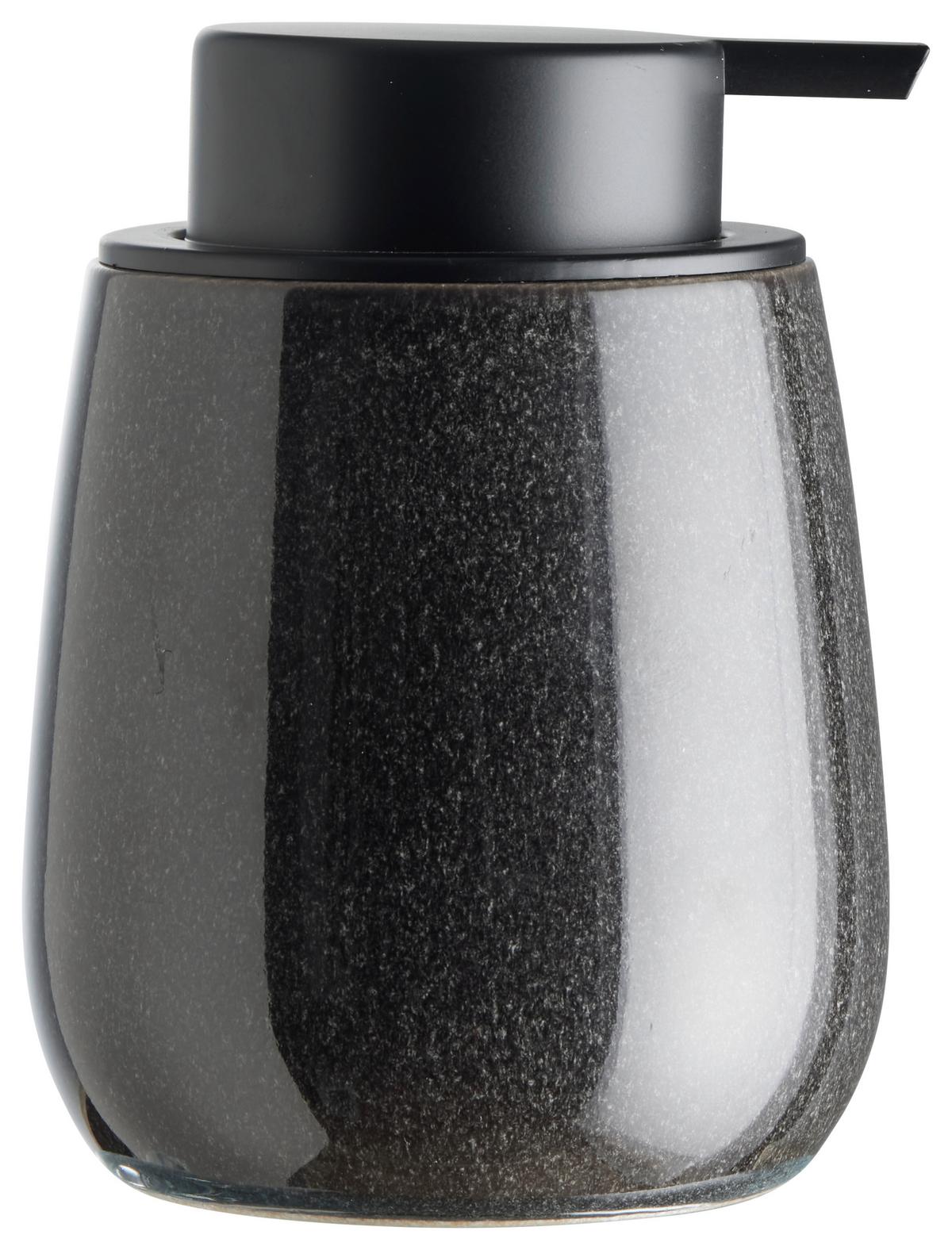 Dozator de săpun Magnus, cca. 300 ml - gri închis/negru, Modern, ceramică (8,0/12,5cm) - Mömax