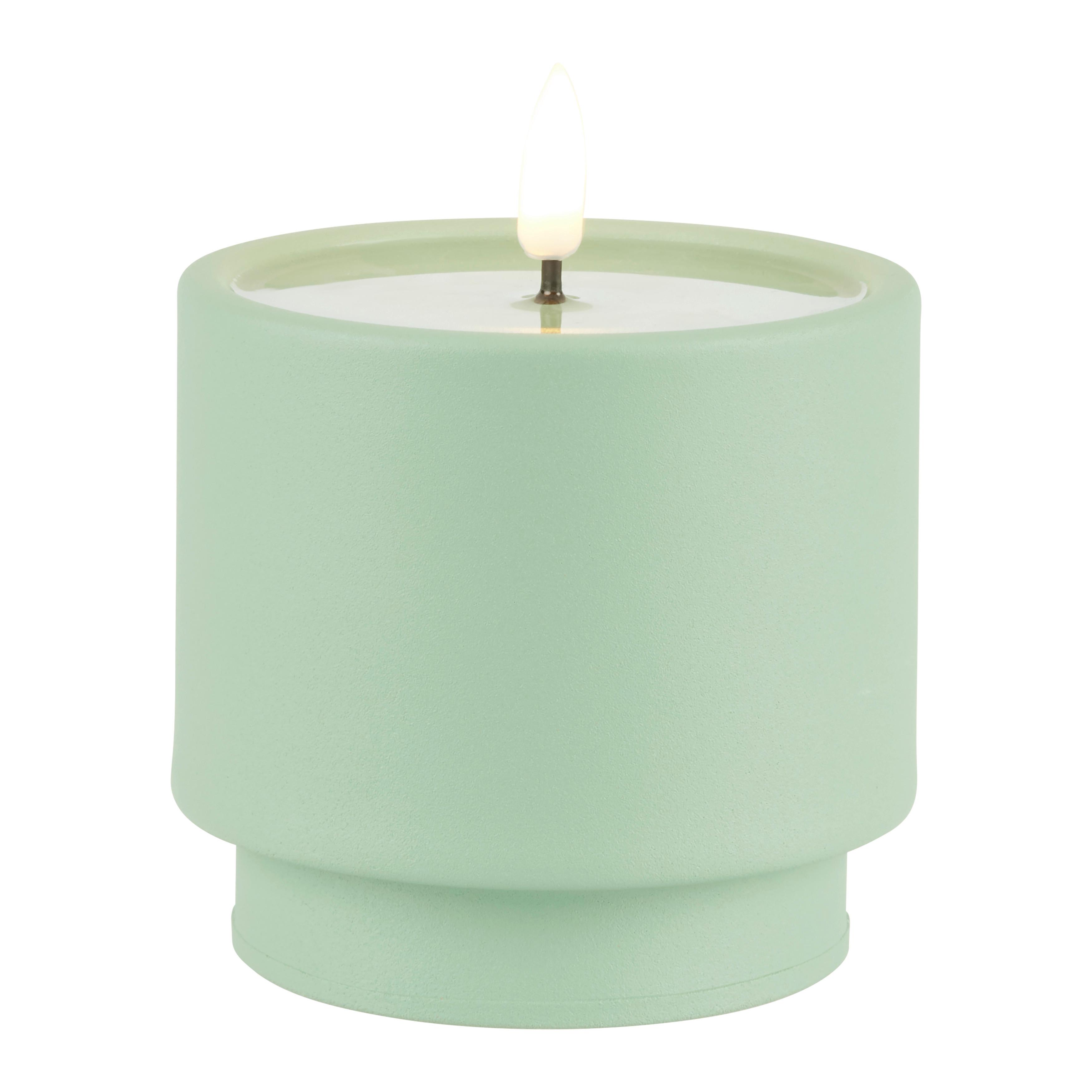 Lumânare LED Belly - albastru/verde, Modern, plastic/metal (9/8,5cm) - Mömax
