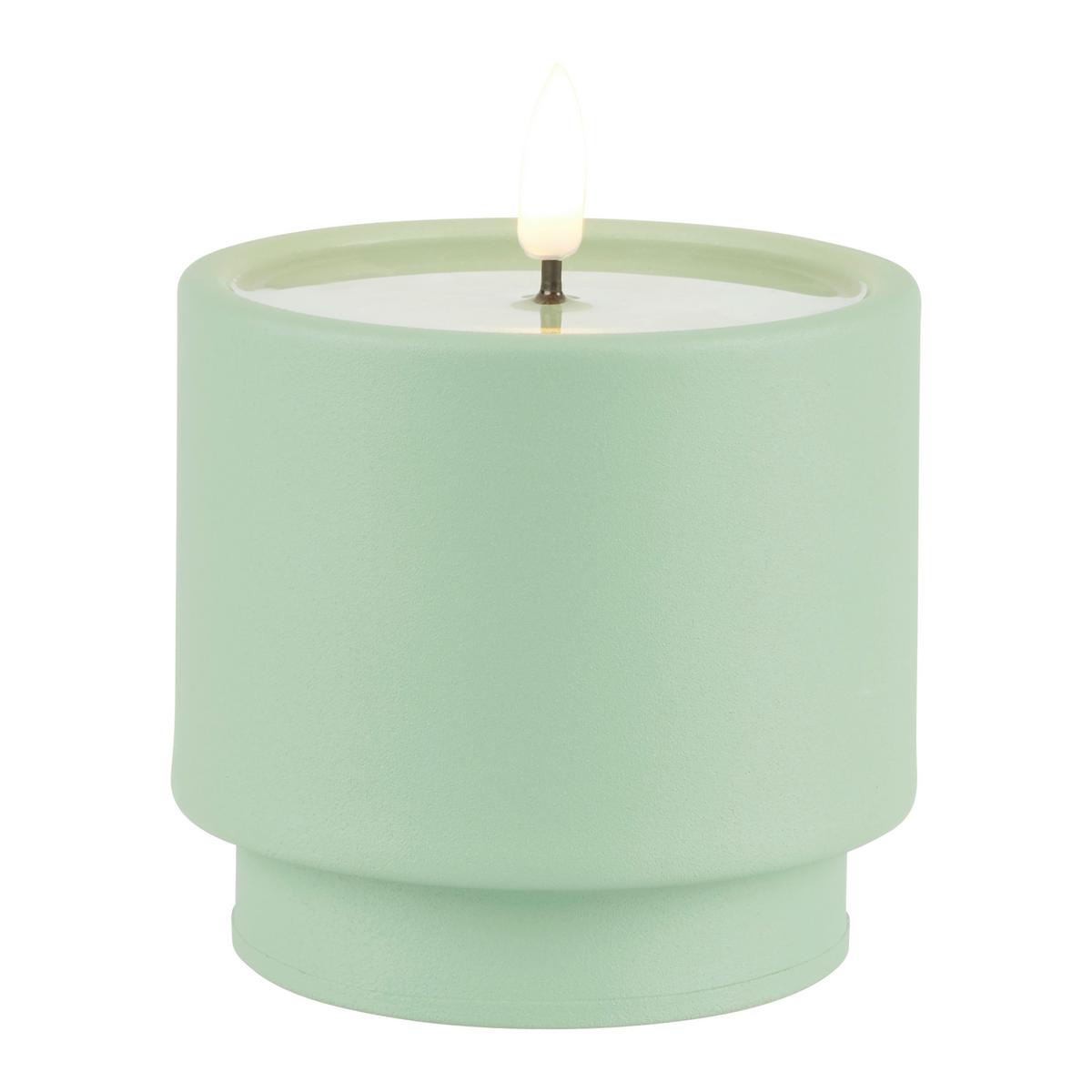 Lumânare LED Belly - albastru/verde, Modern, plastic/metal (9/8,5cm) - Mömax