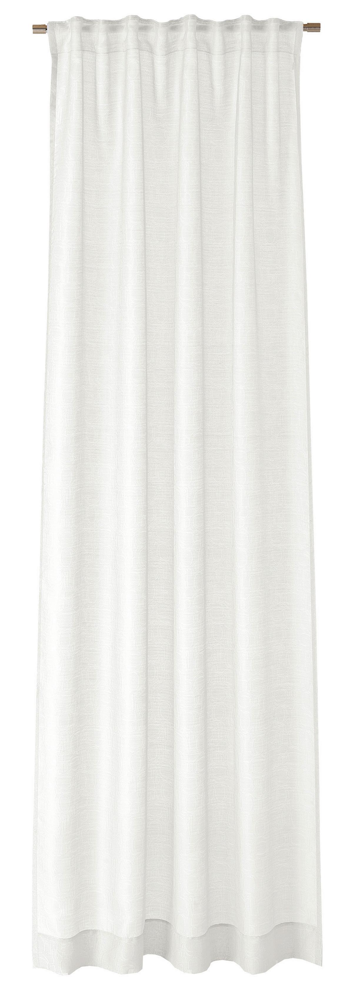 ZASŁONA GOTOWA JOOP! J-ORNAMENT ALLOVER - biały, Basics, tkanina (130/250cm) - Joop!