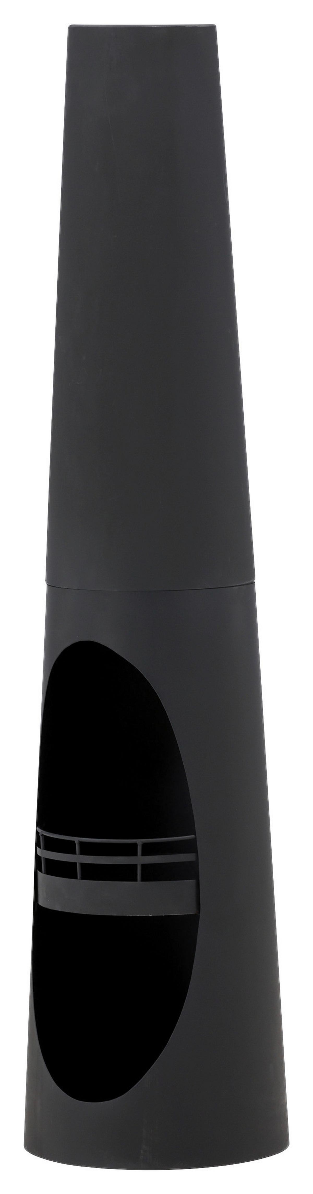 Feuerstelle Bastian ca. 33x135x33 cm Schwarz - Schwarz, KONVENTIONELL, Metall (33/135/33cm) - Gardenson