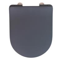 Capac WC Sedilo - gri, Modern, plastic/metal (36,2/45,2cm) - Wenko