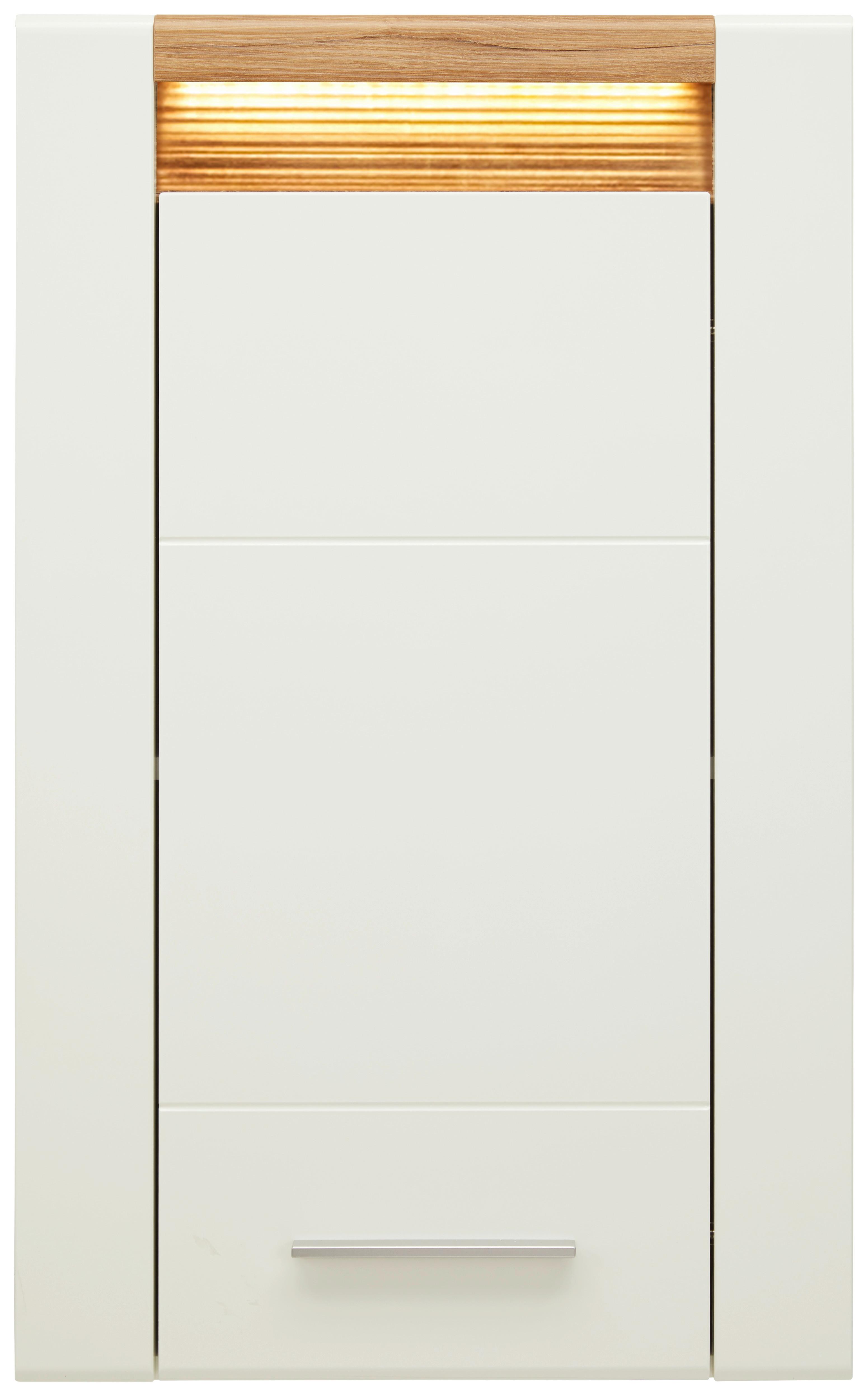 Viseči Element Leonardo - barve kroma/barve hrasta, Moderno, kovina/leseni material (60/98,5/30cm) - Mömax