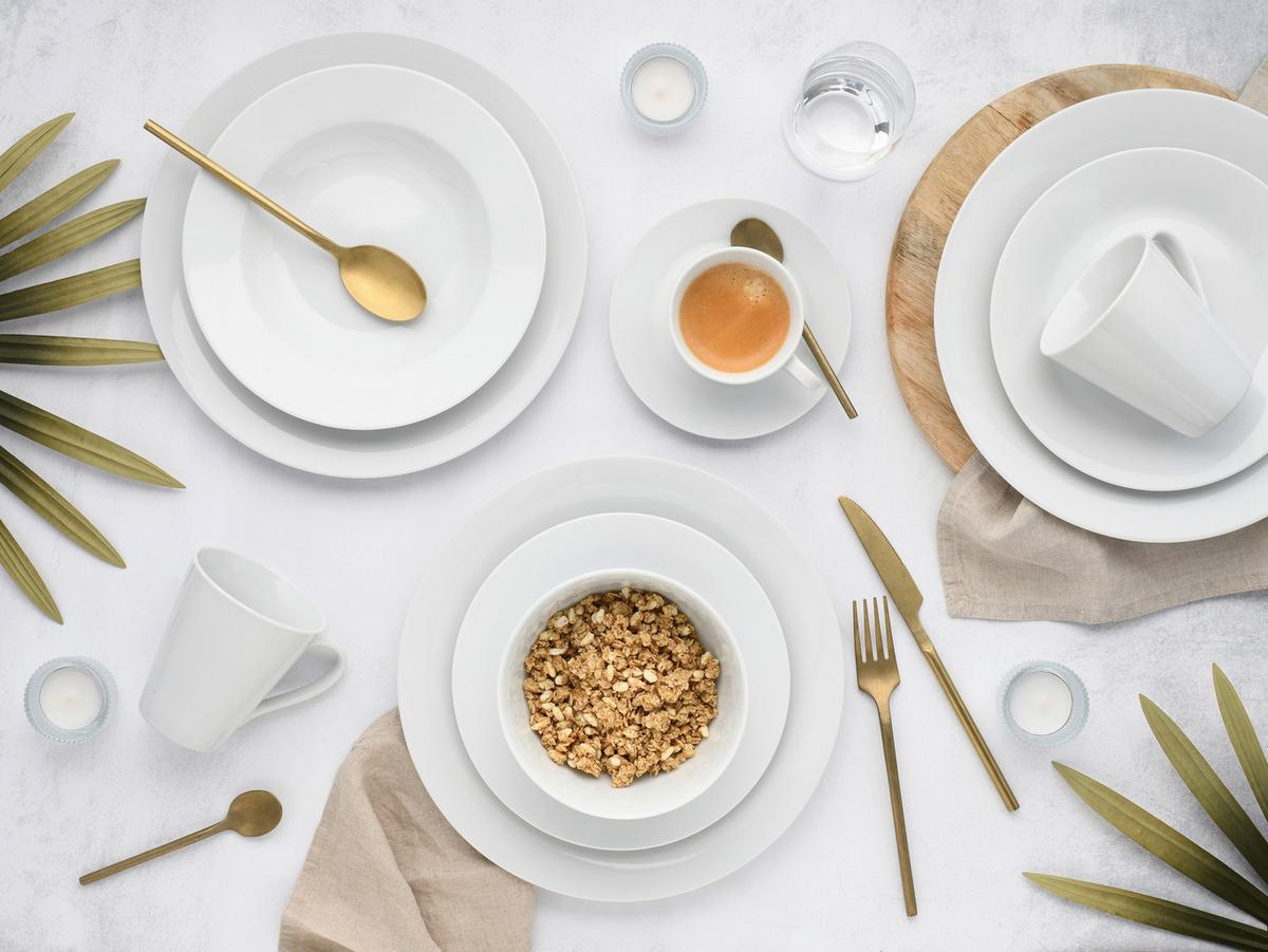 Kombinirani Servis Base, 42-Delni - bela, Basics, keramika - Creatable