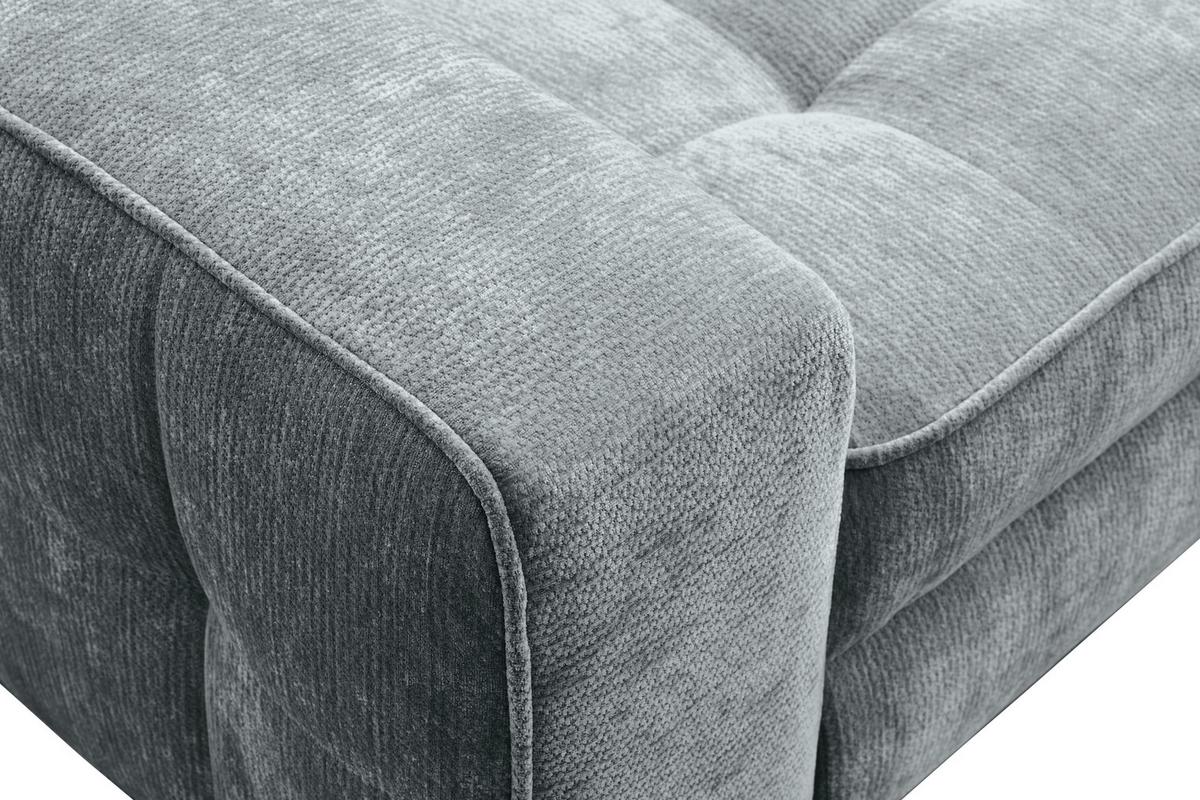 Kutna Garnitura Talia - tamno siva/crna, Basics, tekstil/metal (203/70-90/251cm) - Modern Living