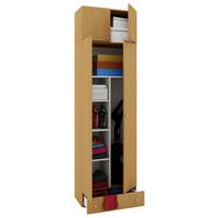 Večnamenska Omara Vandol Ii, Bukev - srebrne barve/črna, Moderno, umetna masa/leseni material (70/238/39cm) - MID.YOU