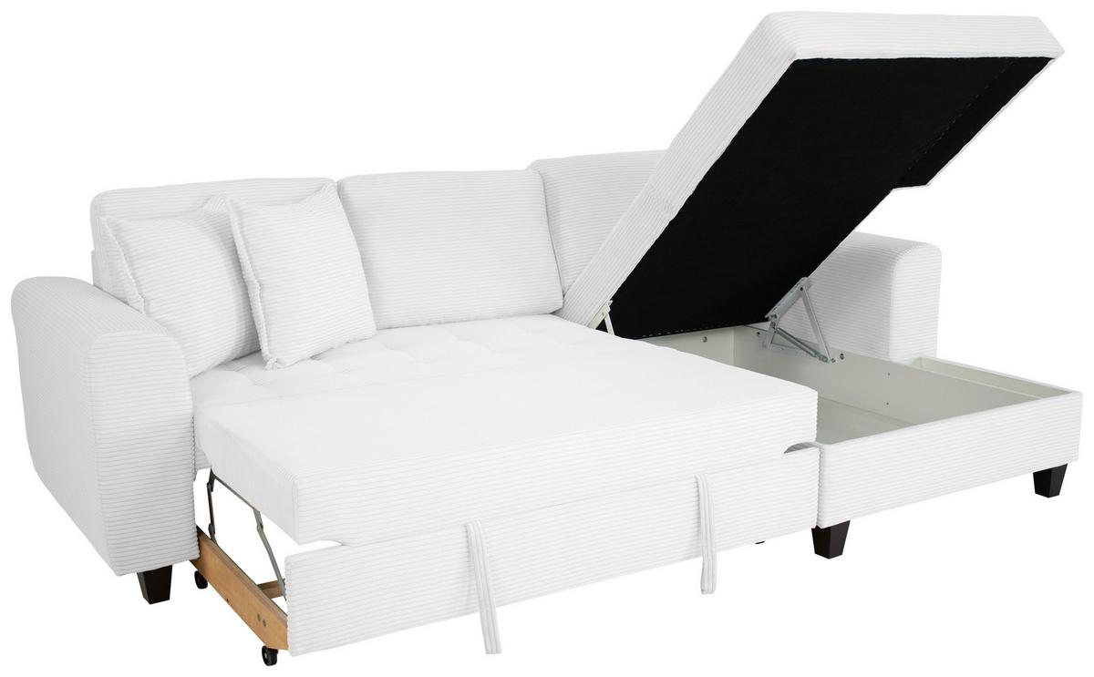 Kutna Garnitura Moritz - srebrne boje, Trend, tekstil (265/155cm) - Modern Living