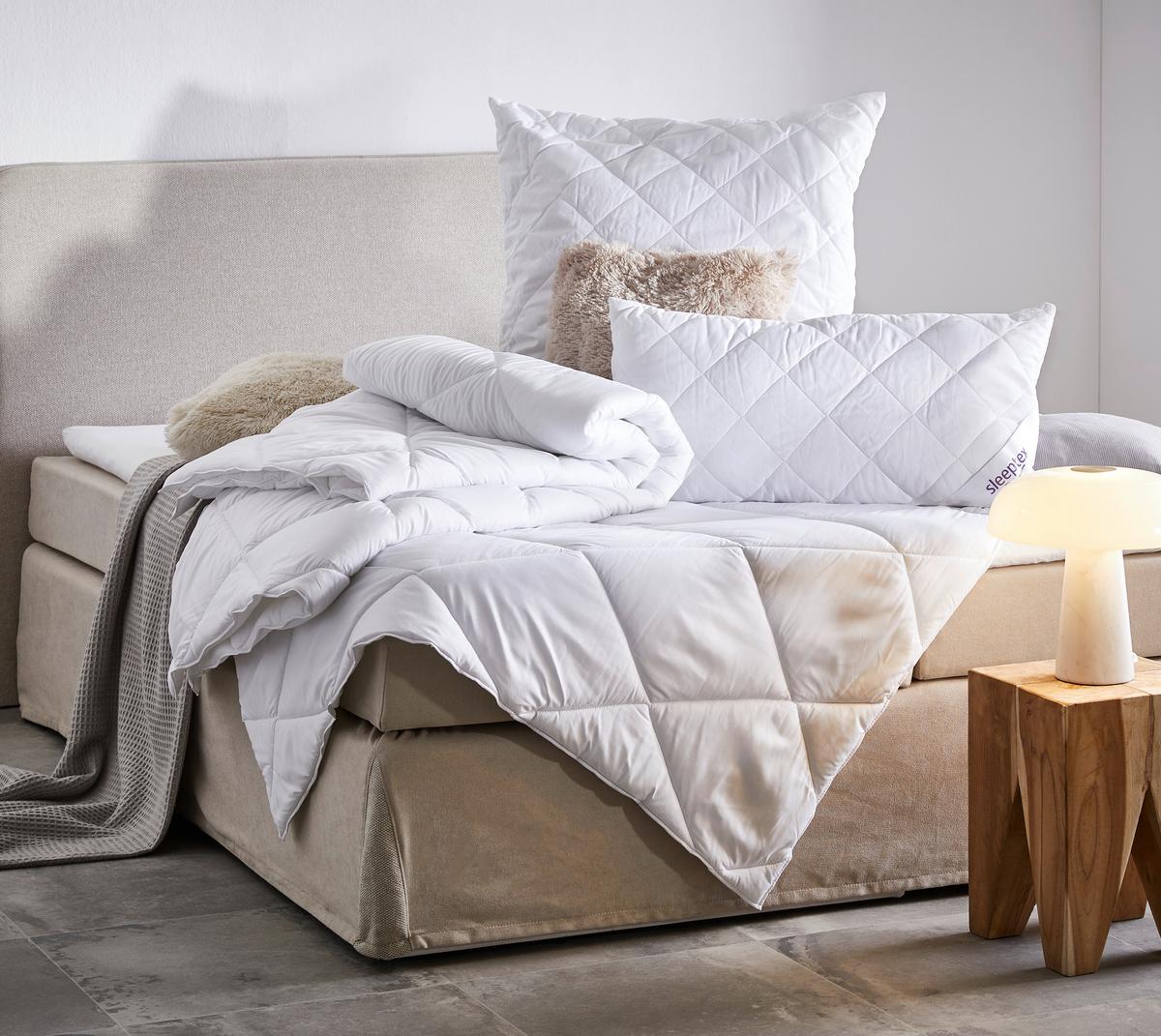 KOŁDRA CAŁOROCZNA OVIEDO - biały, Basics, tkanina (135/200cm) - Sleeptex