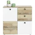 Kommode in Braun/Weiß - Schwarz/Naturfarben, MODERN, Naturmaterialien/Holzwerkstoff (80/80/38cm) - Mömax modern living Kommode in Braun/Weiß - Schwarz/Naturfarben, MODERN, Naturmaterialien/Holzwerkstoff (80/80/38cm) - Mömax modern living