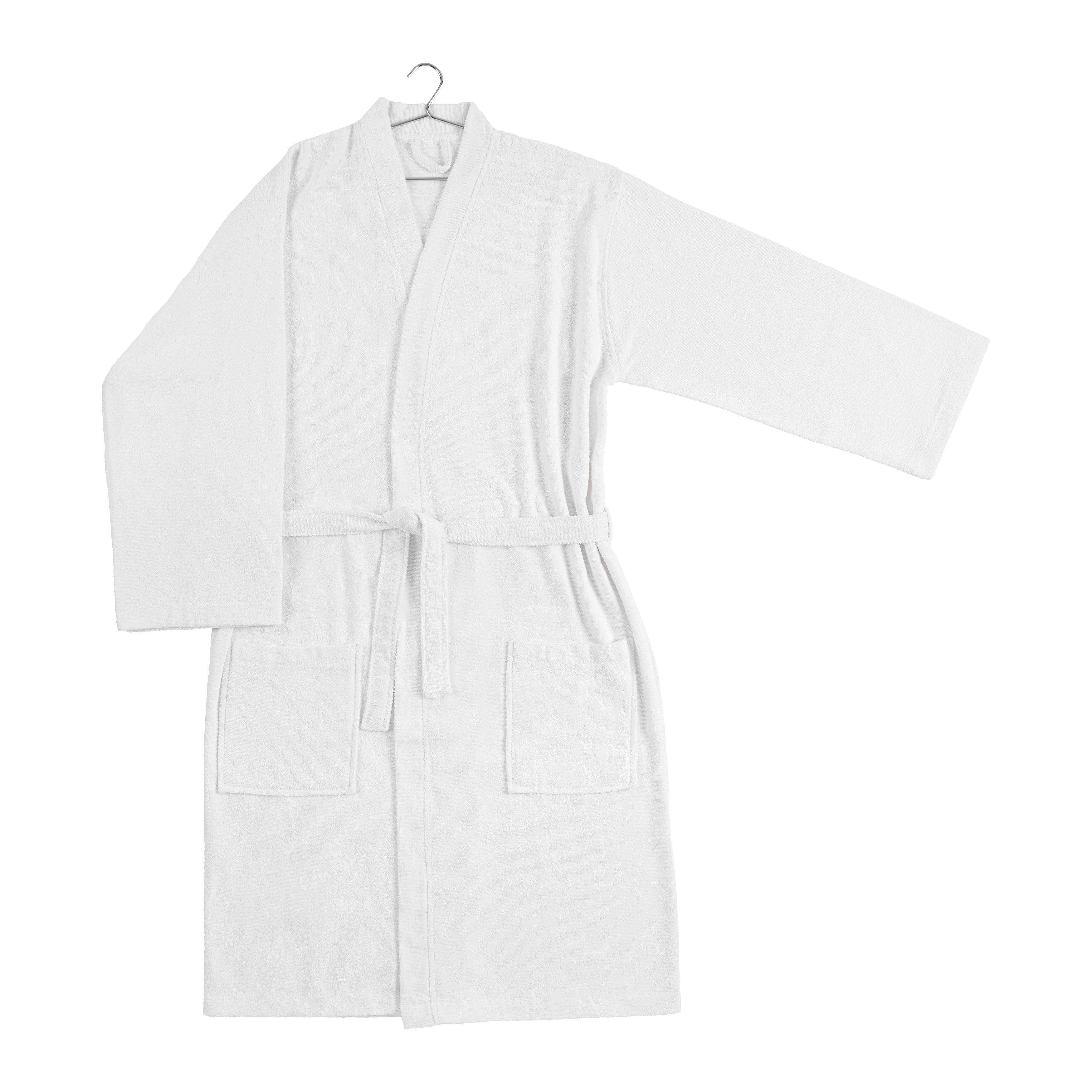 Bademantel Melanie Weiß S/M - Weiß, Textil (S/Mnull) - Mömax