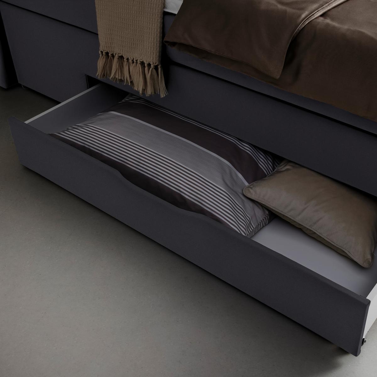 Boxspringbett Chester Schwarz ca. 160x200cm - Schwarz, Holzwerkstoff/Kunststoff (160/200cm) - Mömax