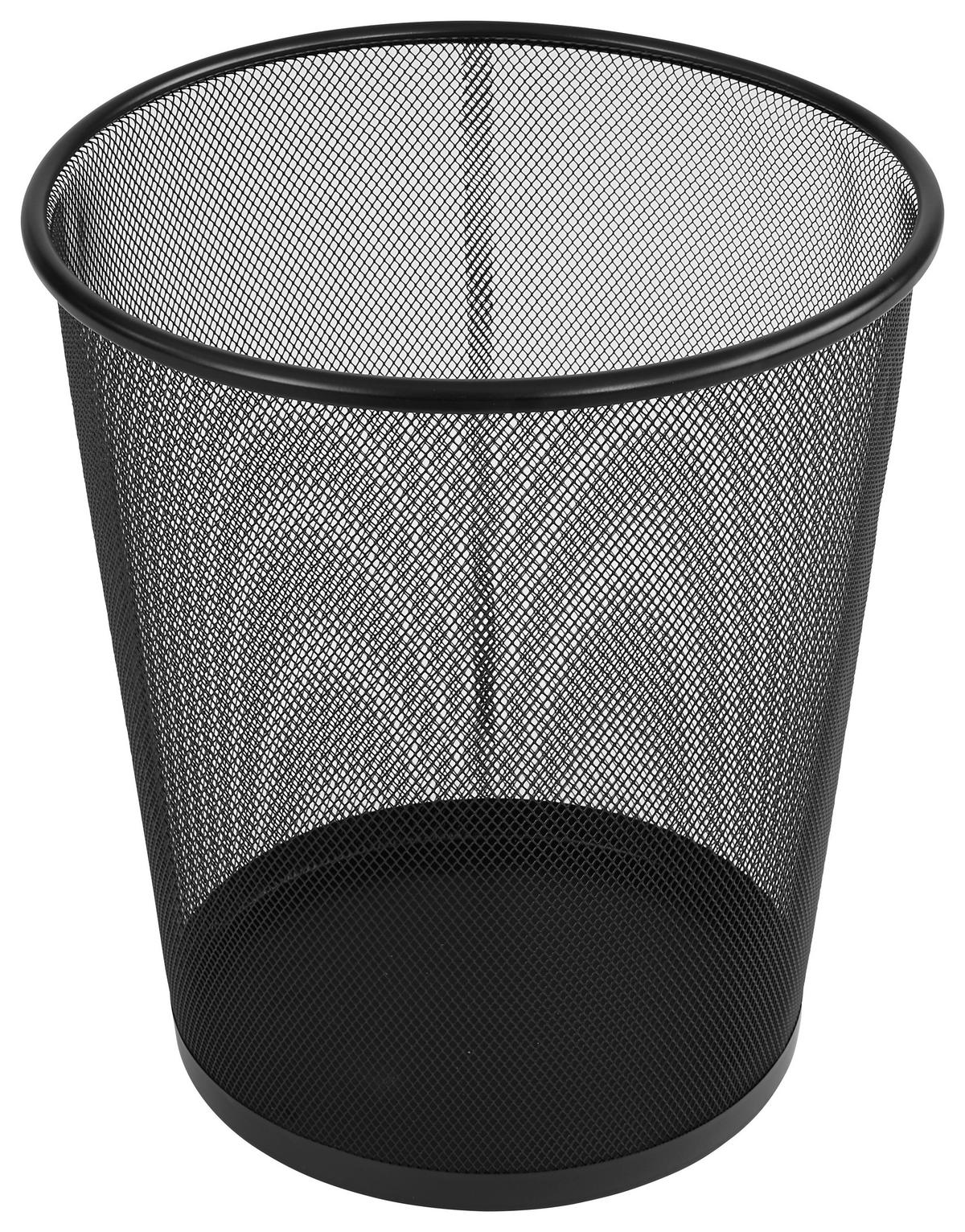 Coș de hârtii Mesh - negru, Modern, metal (30,5/34,5cm) - Modern Living