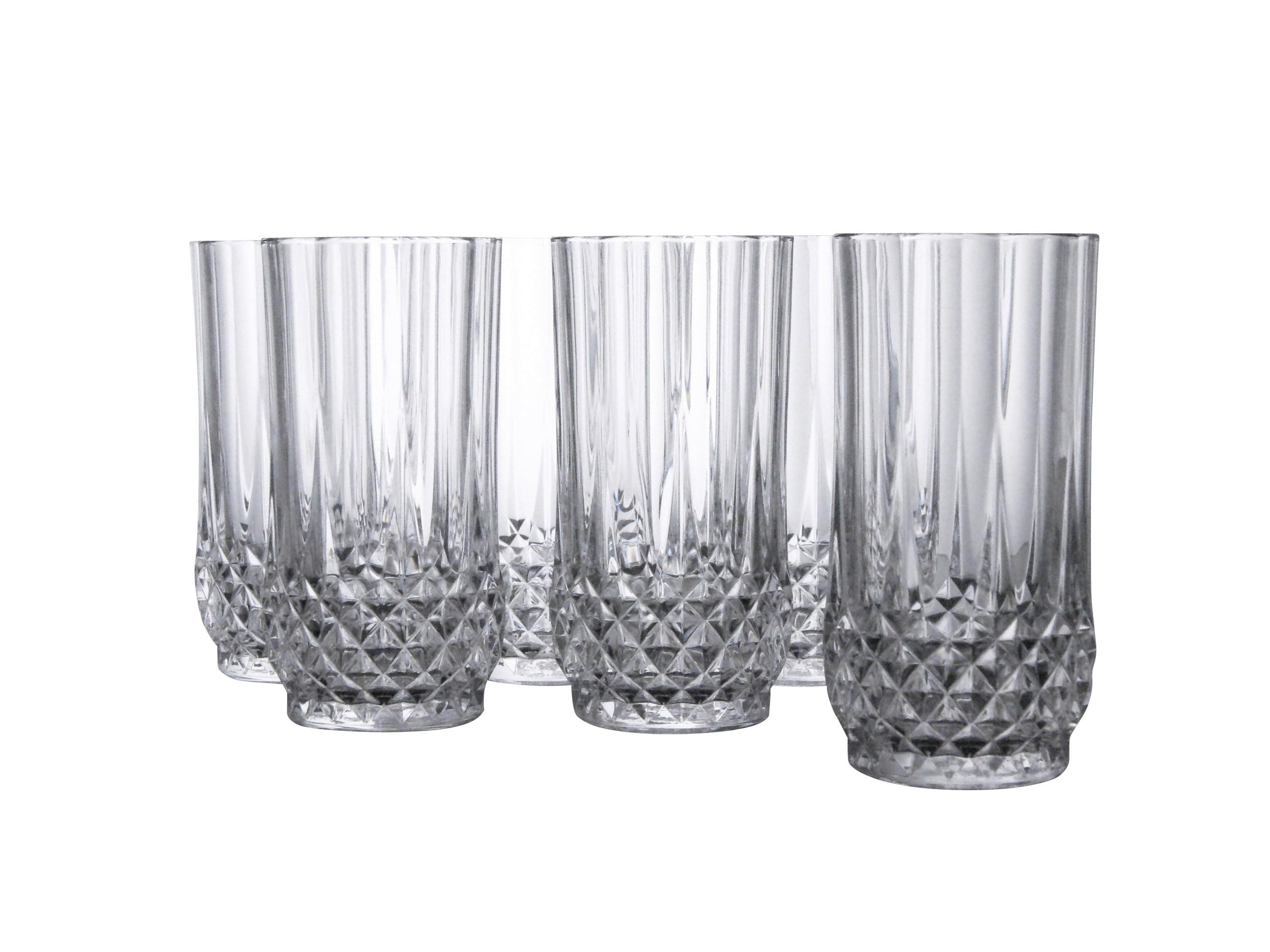 Set Kozarcev Longchamp Eclat, 6-Delni - prozorno, steklo (280ml) - Creatable