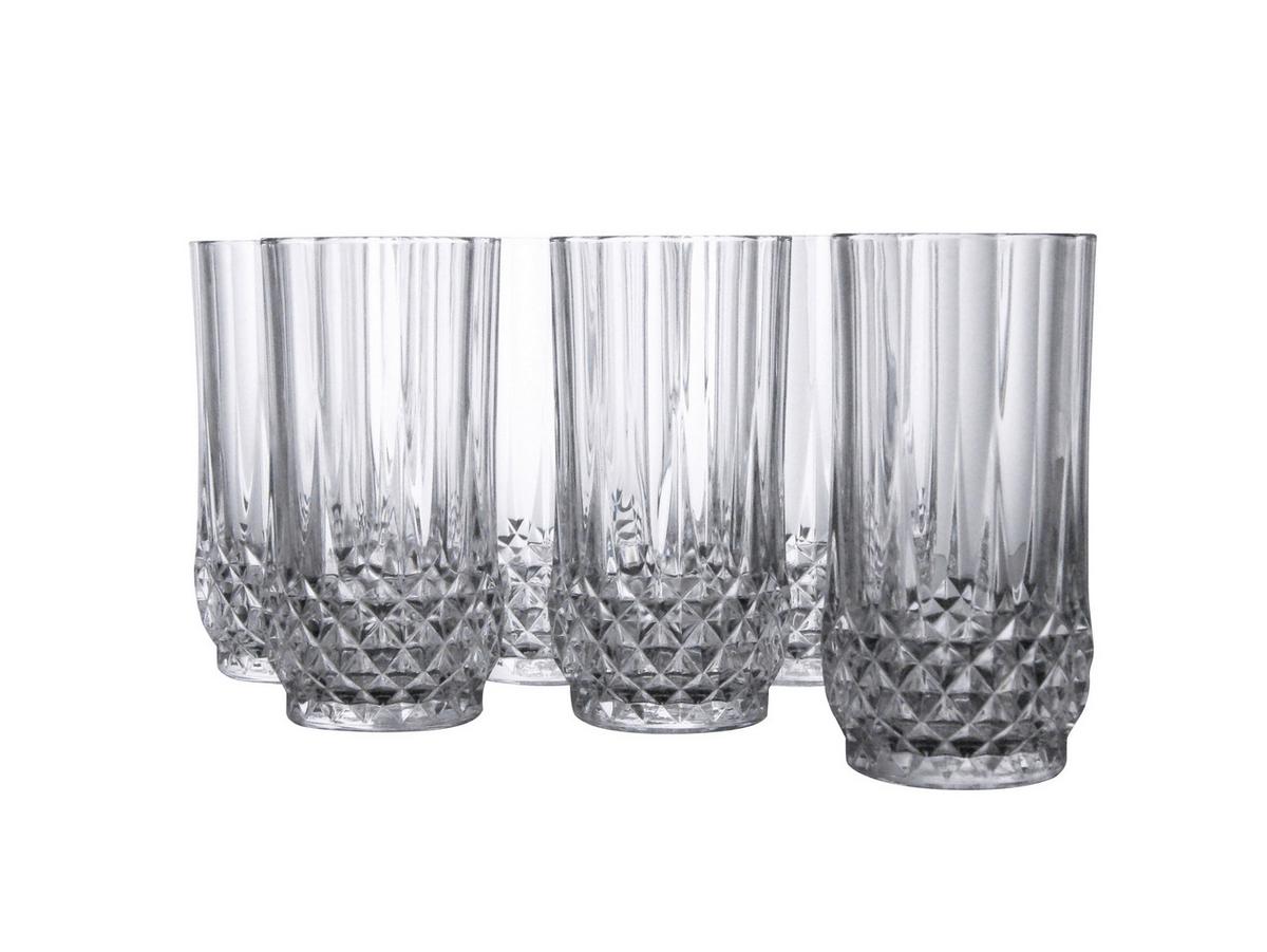 Set Kozarcev Longchamp Eclat, 6-Delni - prozorno, steklo (280ml) - Creatable