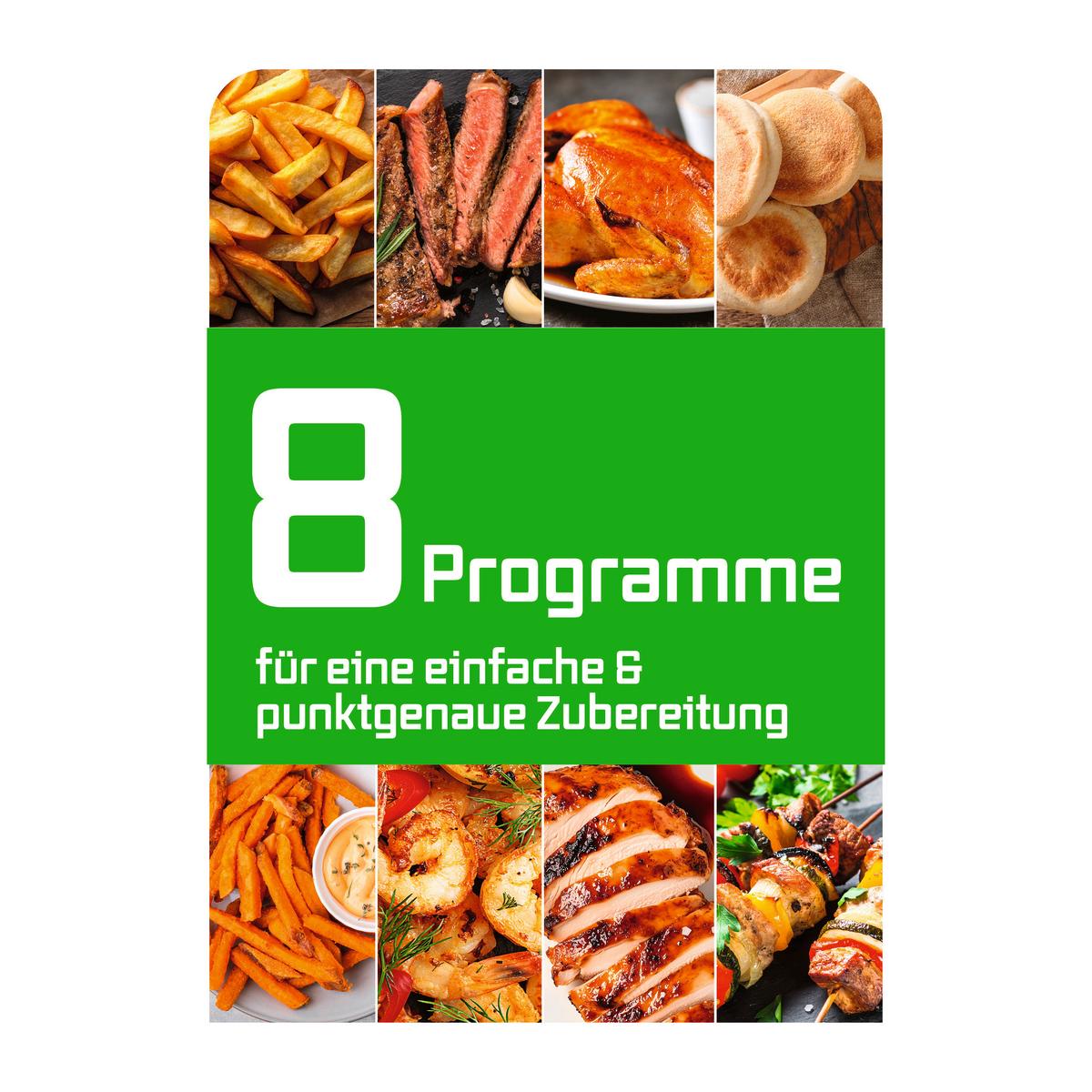 FRYTKOWNICA BEZTŁUSZCZOWA 16539 - kolor srebrny/czarny, Basics, tworzywo sztuczne/metal (36,5/25/30cm) - GOURMETMAXX