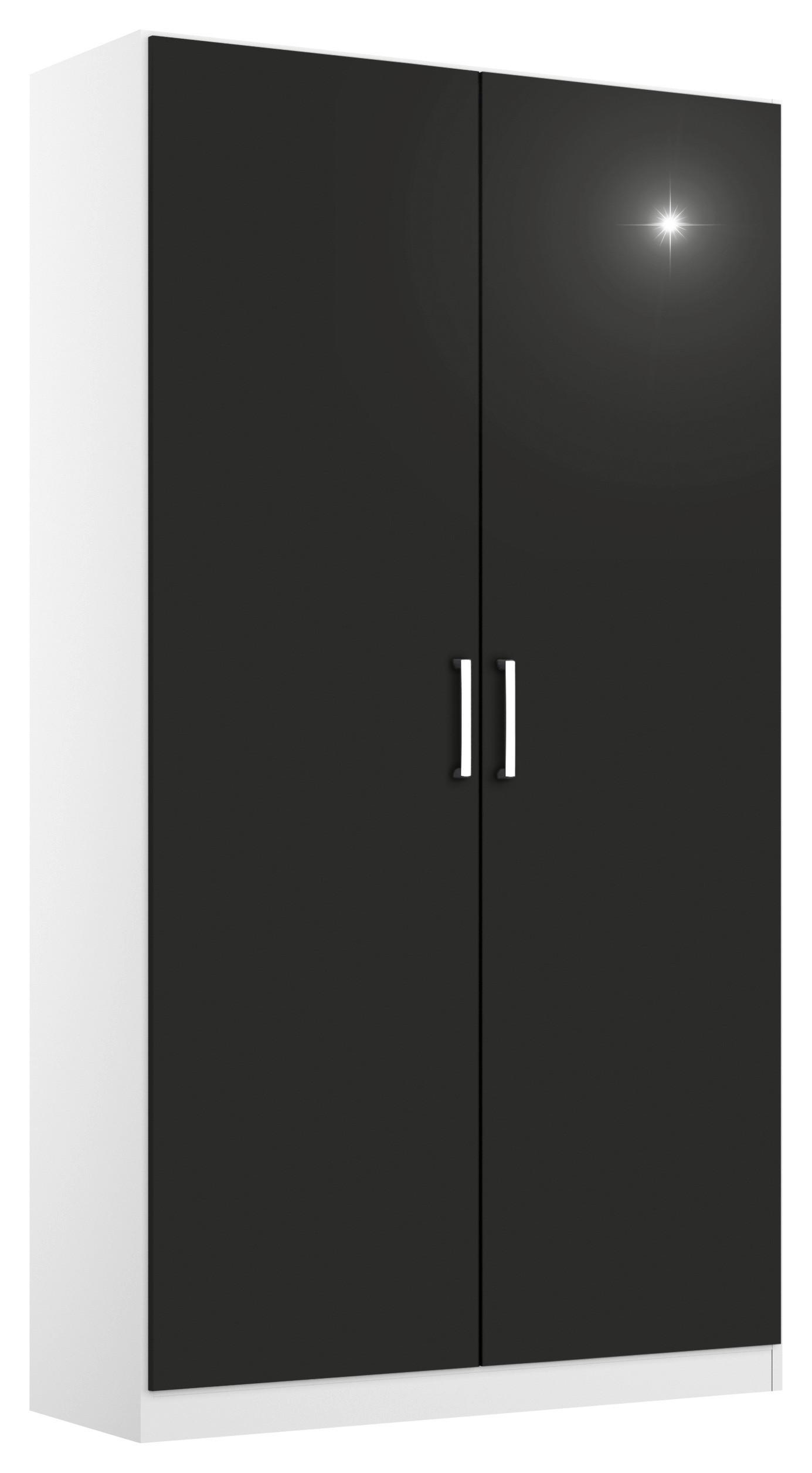 Ormar S Klasičnim Vratima Berlin - bijela/siva, Moderno, drvni materijal/plastika (91/210/54cm) - Modern Living