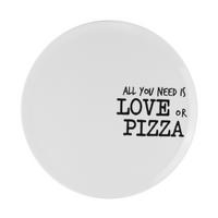 Pizzateller Graffiti Schwarz/Weiß - Schwarz/Weiß, MODERN, Keramik (31cm) - Mömax