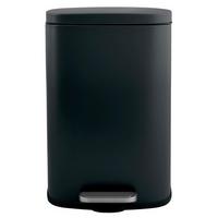 Treteimer Akira Matt-Black - Schwarz, Basics, Kunststoff/Metall (34,3/23,5/62,9cm) - Spirella