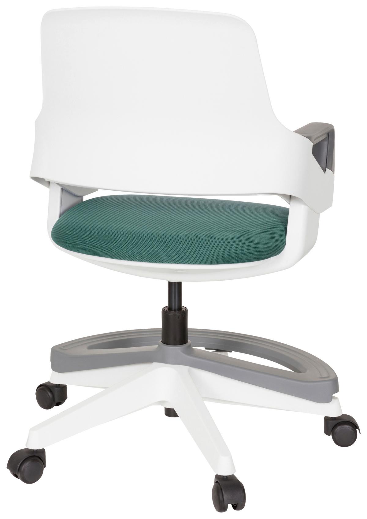 Otroški Vrtljivi Stol Kid Flex, Zelena - barve petroleja/bela, Moderno, umetna masa/tekstil (53/80 - 93/60cm) - MID.YOU