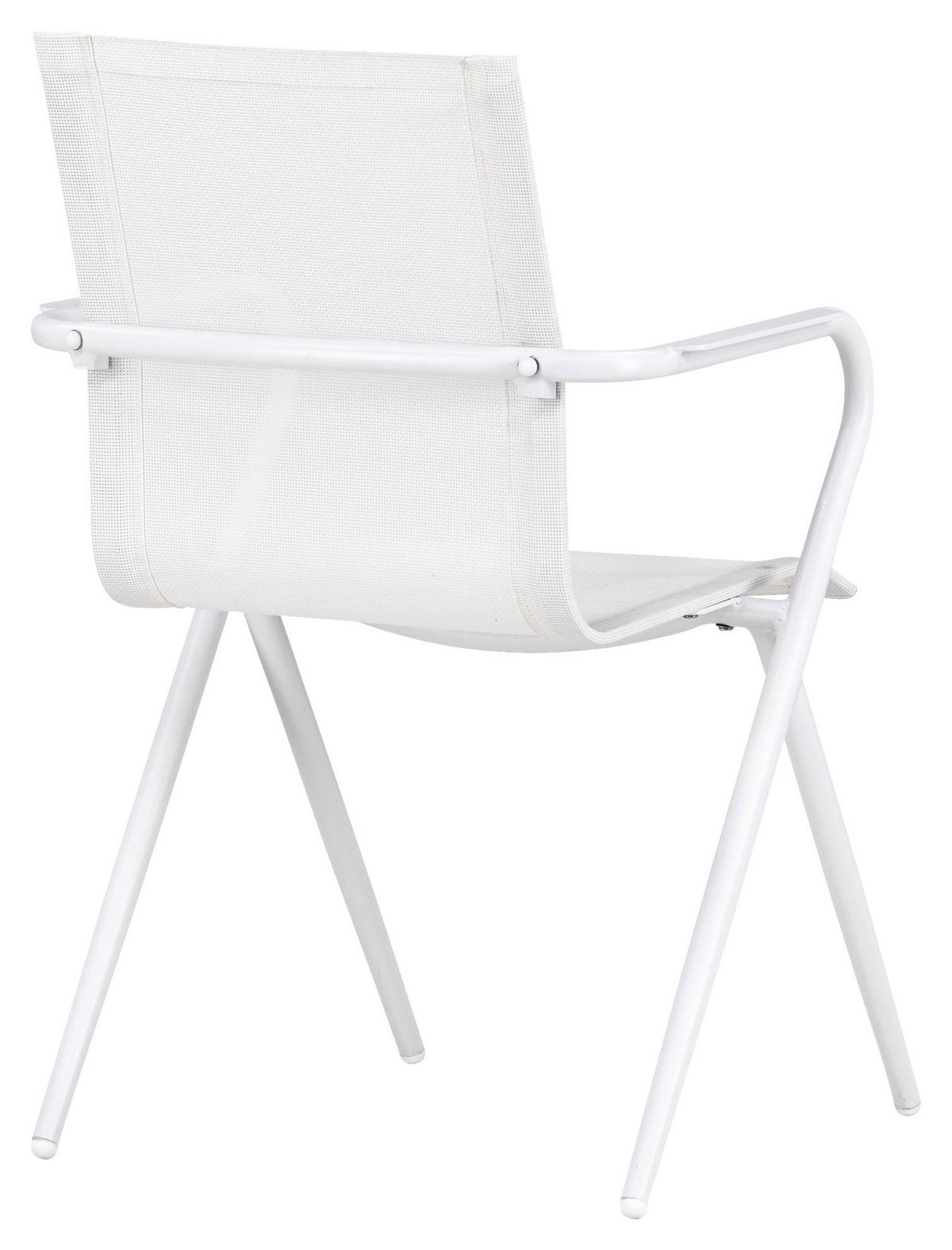 STAPELSESSEL Weiß Aluminium - Weiß, KONVENTIONELL, Metall (58/86/63cm) - Gardenson