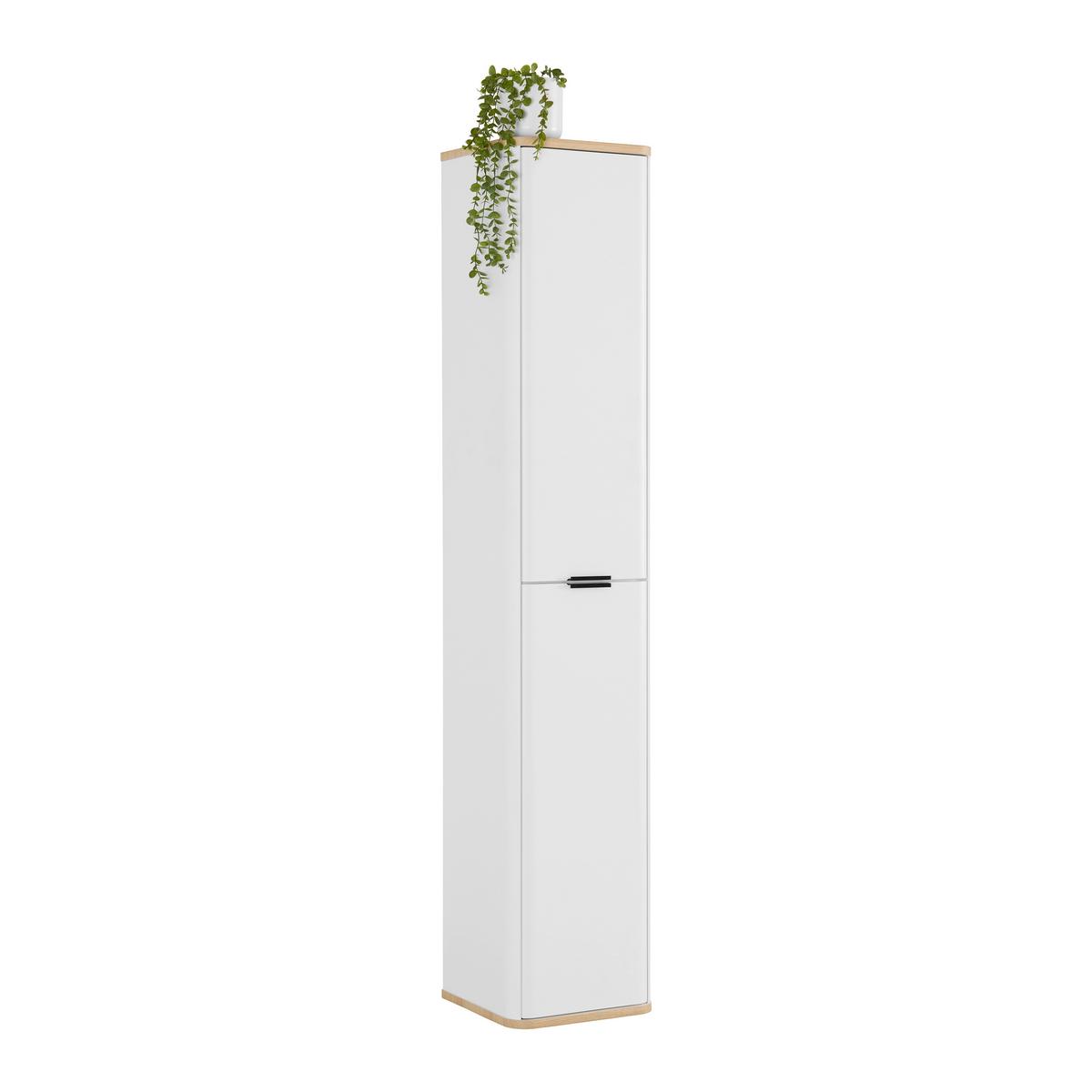Vioski Element Elias -Exklusiv- - bijela/crna, Moderno, staklo/drvni materijal (35/180/35cm) - Mömax