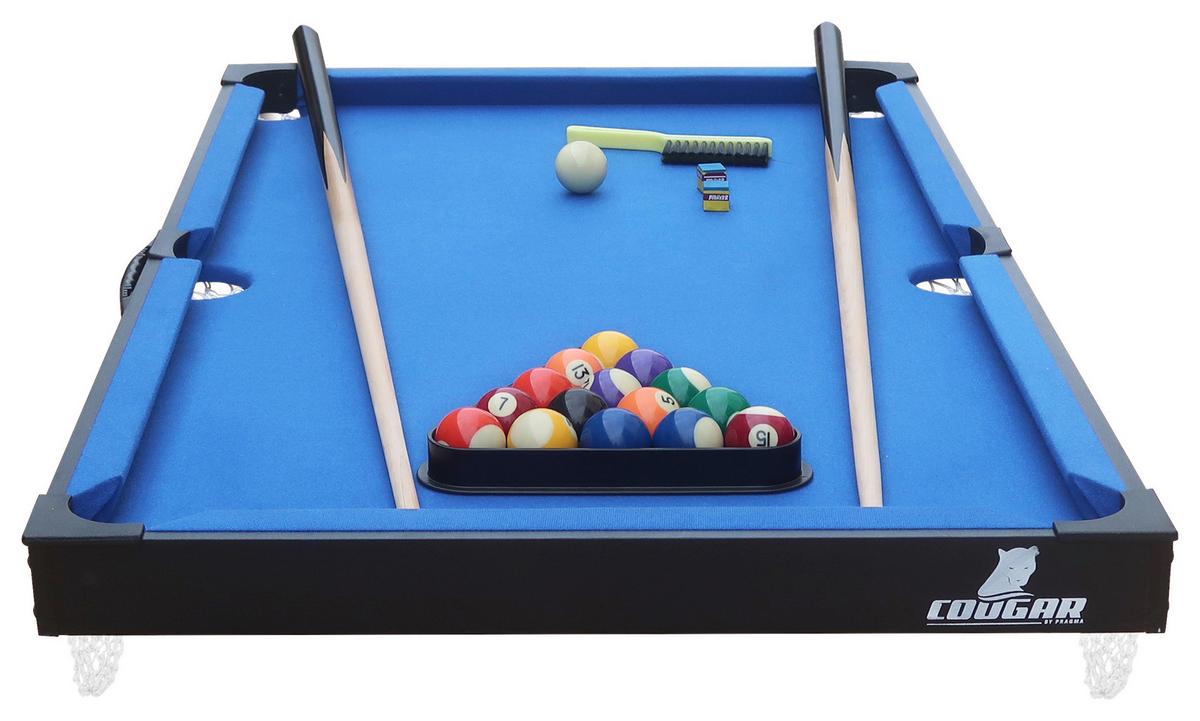 Billardtisch Blau/Schwarz - Blau/Schwarz, KONVENTIONELL, Holz/Kunststoff (64/12/118cm) - Ambia Garden
