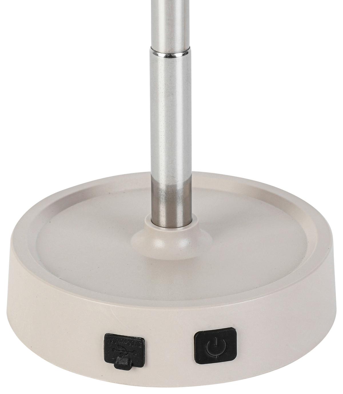 LED-Tischleuchte Klappi max. 1,2 Watt - Sandfarben, MODERN, Kunststoff/Metall (10,5/11-28cm) - Mömax
