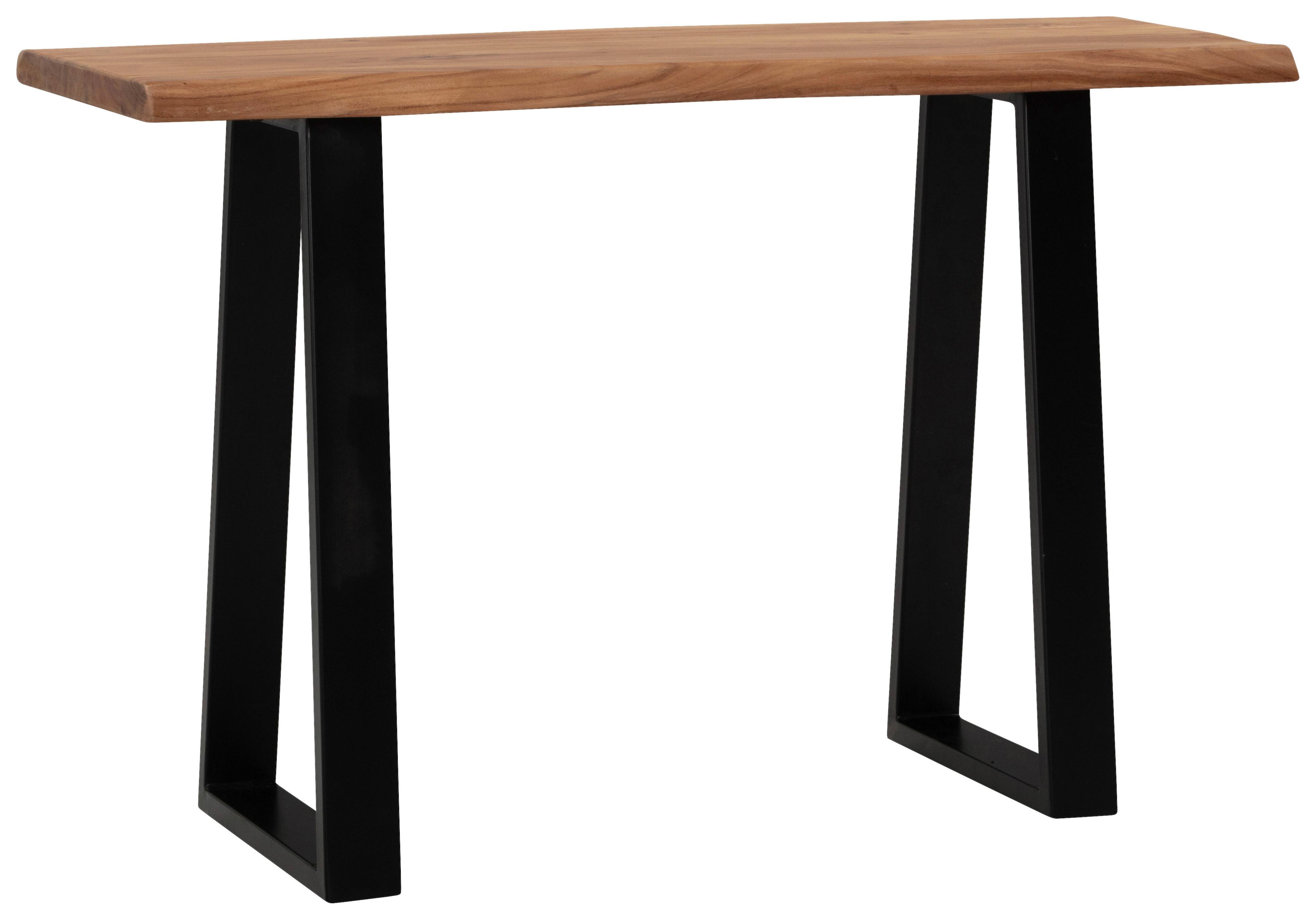 Schreibtisch WL7 .240 Akaziefarben ca. 118x41x76,5cm - Schwarz/Akaziefarben, MODERN, Holz/Metall (118/41/76,5cm) - MID.YOU