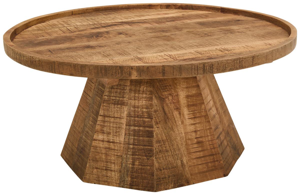 STOLIK KAWOWY BARAKO  -EXKLUSIV- - kolor naturalny, Design, drewno (80/80/40cm) - Carryhome