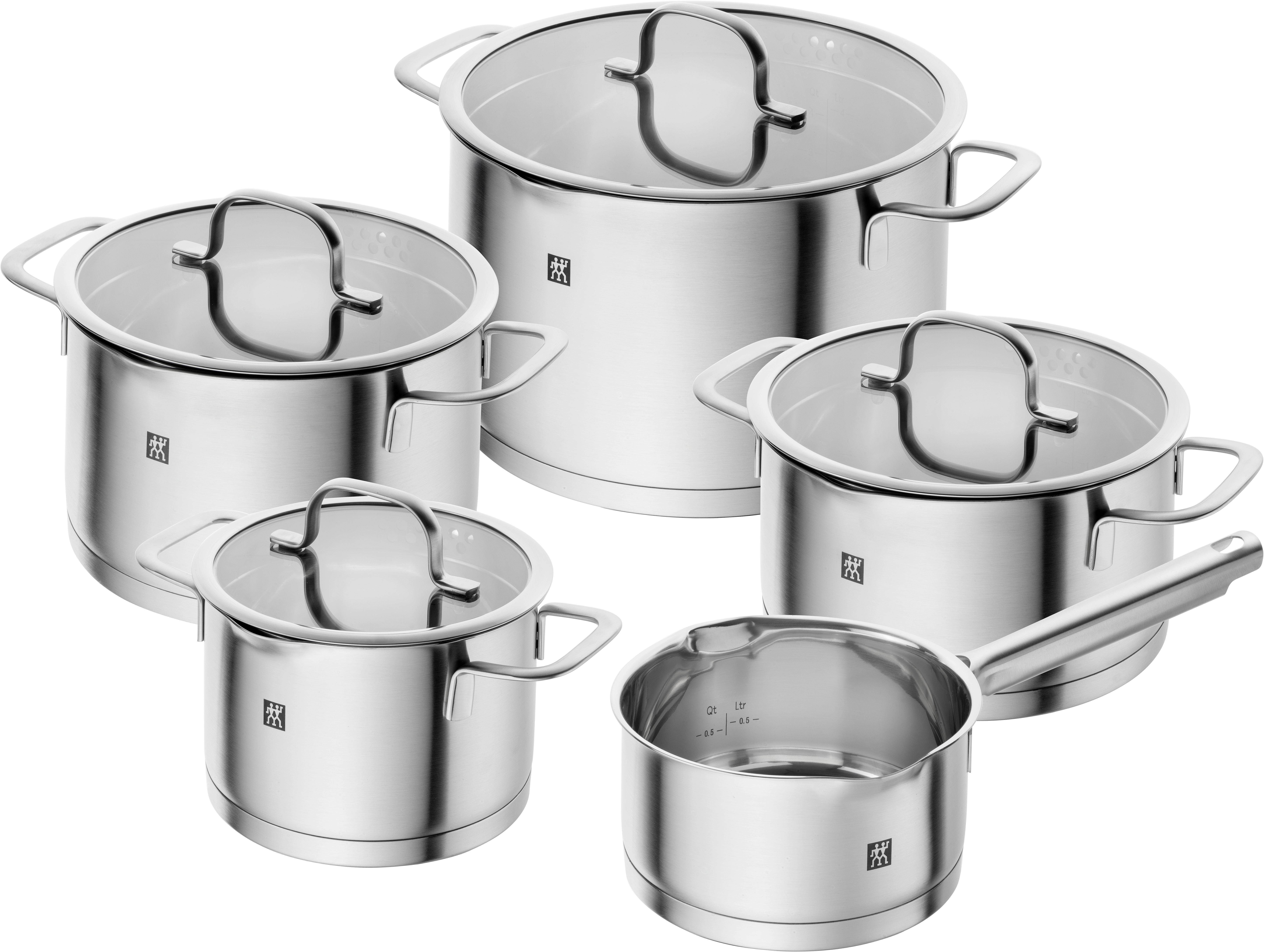 ZESTAW GARNKÓW 1009154 ZWILLING - kolor stalowy, Basics, metal/szkło - Zwilling